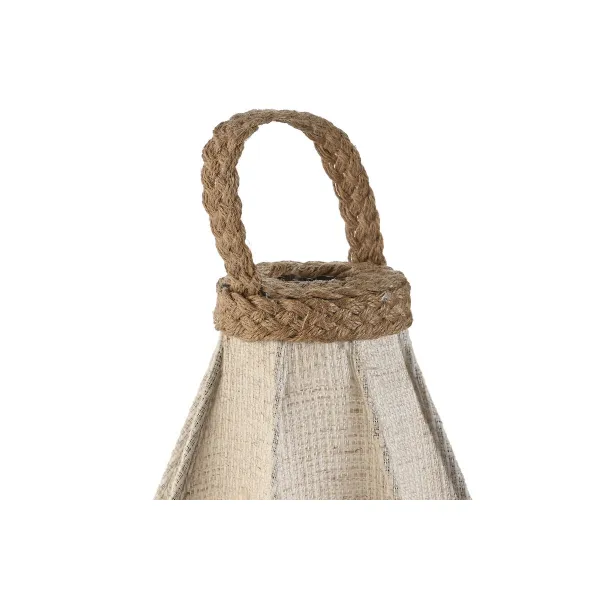 Настольная лампа Home ESPRIT Коричневый лён Металл Веревка 25 x 25 x 60 cm