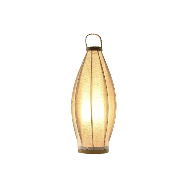 Настольная лампа Home ESPRIT Коричневый лён Металл Веревка 25 x 25 x 60 cm