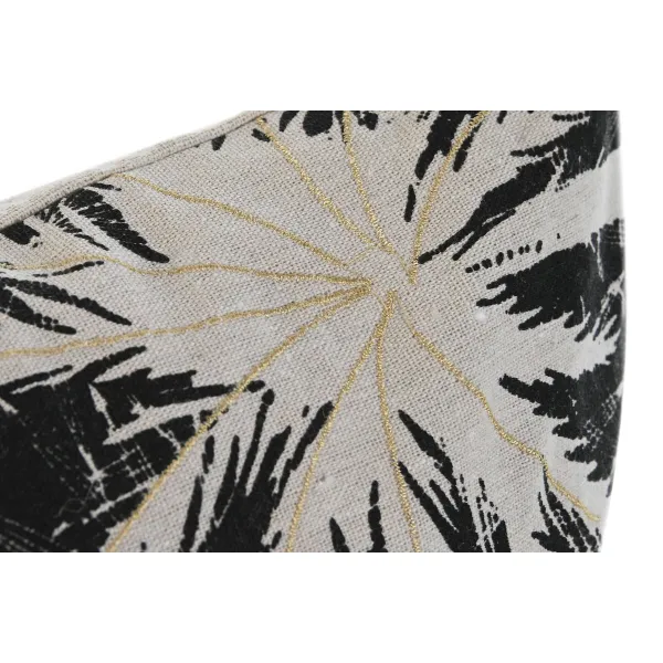 spilvens Home ESPRIT Melns Boho Palmas koks 45 x 5 x 45 cm