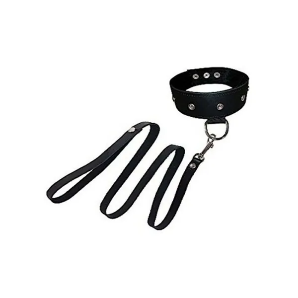 Leather Collar & Leash Set Sportsheets ss432-02