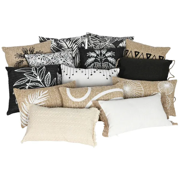 Tyyny Home ESPRIT Valkoinen Luonnollinen 50 x 15 x 30 cm