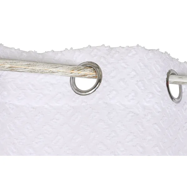 Aizkari Home ESPRIT Balts 140 x 260 x 260 cm Izšūšana