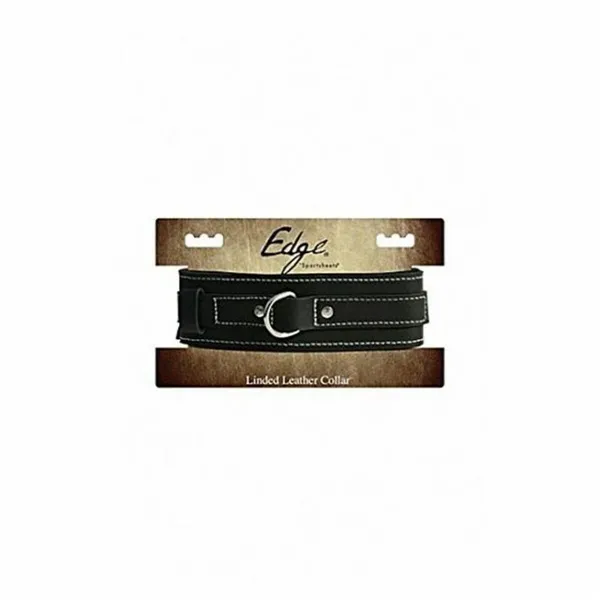 Edge Lined Leather Collar Sportsheets 646709980252