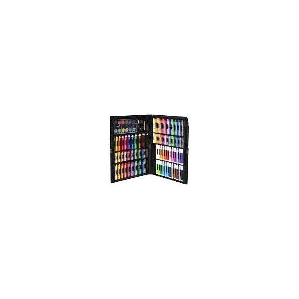 Tapybos rinkinys lagamine, 168 vnt, juodas