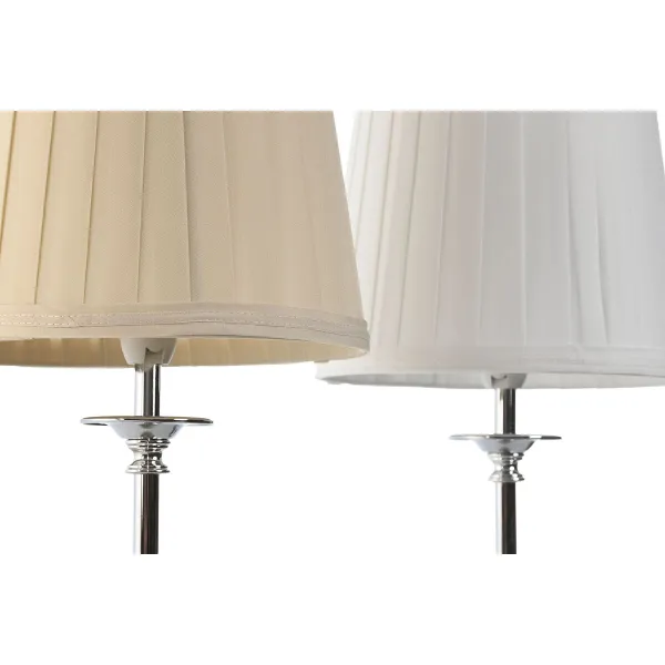 Stalinė lempa Home ESPRIT Balta Rusvai gelsva Metalinis 25 W 220 V 20 x 20 x 43 cm (2 vnt.)