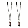 Ruby Black Nipple Clips Sportsheets SS510-82 Black/Red