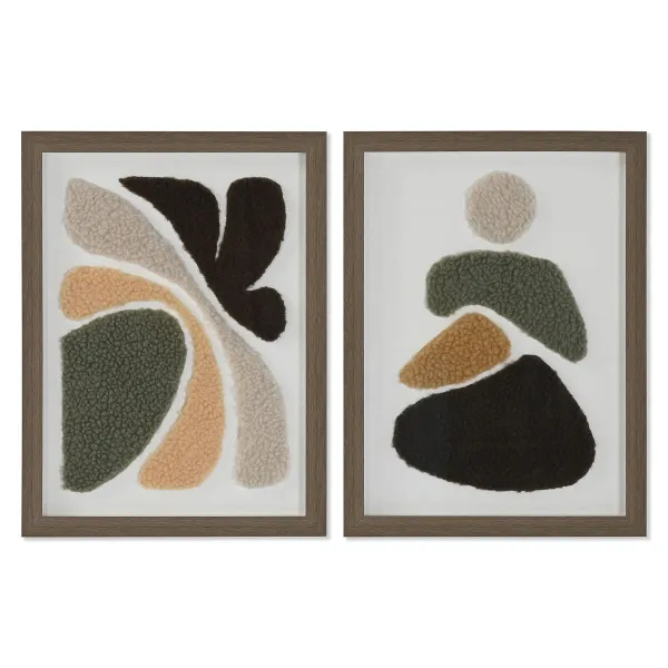 Maalaus 3D Home ESPRIT polystyreeni 30 x 2,5 x 40 cm