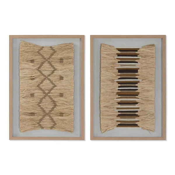 Картина 3D Home ESPRIT Рафия полистирол 50 x 3 x 70 cm 50 x 3,5 x 70 cm