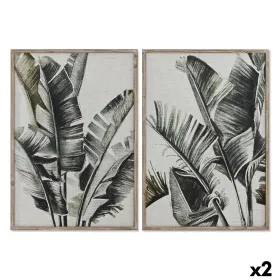Paveikslas Home ESPRIT Stiklas Eglė 70 x 4 x 100 cm (2 vnt.)