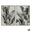 Paveikslas Home ESPRIT Stiklas Eglė 70 x 4 x 100 cm (2 vnt.)