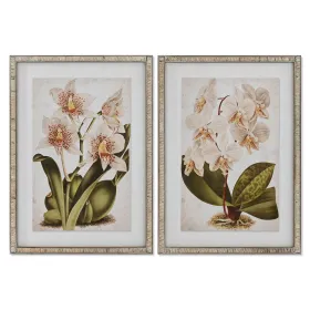 Paveikslas Home ESPRIT Stiklas Rotangas Eglė 50 x 2 x 70 cm 50 x 2,5 x 70 cm