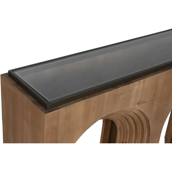 Hallipöytä Home ESPRIT Ruskea Musta 122 x 30 x 80 cm
