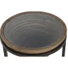 Side table Home ESPRIT Black Natural Crystal Fir 46 x 46 x 55,5 cm