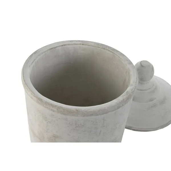 Vaza Home ESPRIT Pilka Cementas Rytietiškas 19 x 19 x 31 cm