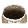 Decorative basket Home ESPRIT Cream Natural Boho 33 x 33 x 27 cm (3 Pieces)