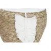 Decorative basket Home ESPRIT Cream Natural Boho 33 x 33 x 27 cm (3 Pieces)