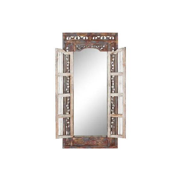 Настенное зеркало Home ESPRIT Синий Деревянный 90 x 4 x 180 cm