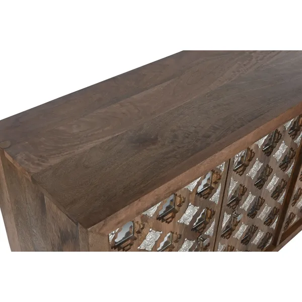 Indauja Home ESPRIT Ruda Juoda Sidabras Natūralus Mango mediena Veidrodis 150 x 38 x 80 cm