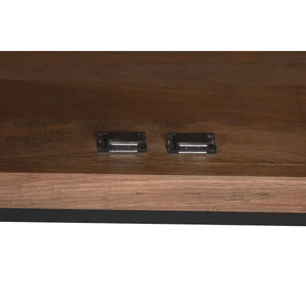 Indauja Home ESPRIT Ruda Juoda Sidabras Natūralus Mango mediena Veidrodis 150 x 38 x 80 cm
