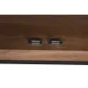 Устройство Home ESPRIT Коричневый Чёрный Серебристый Натуральный Древесина манго Зеркало 150 x 38 x 80 cm