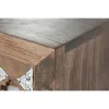Kumode Home ESPRIT Brūns Melns Sudrabains Mango koks spogulis Indietis 45 x 35 x 105 cm