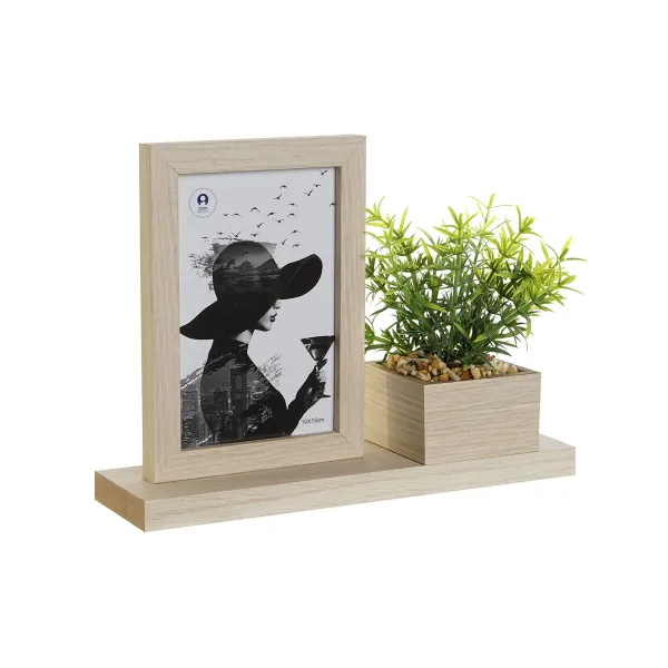 Foto rāmis Home ESPRIT Dabisks Koks MDF Skandināvu 25 x 7 x 19 cm