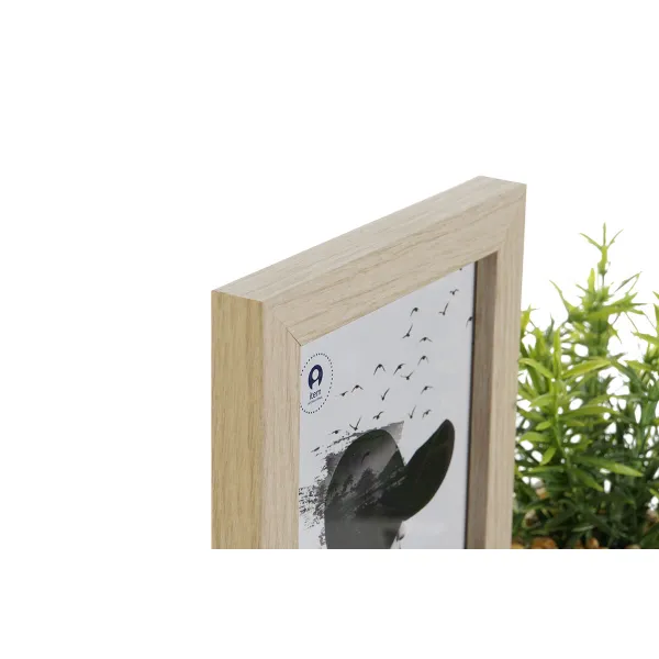 Foto rāmis Home ESPRIT Dabisks Koks MDF Skandināvu 25 x 7 x 19 cm