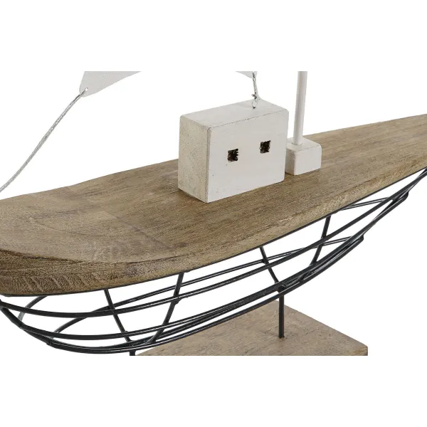 Dekoratīvās figūriņas Home ESPRIT Balts Dabisks Sveču taisītājs Jūrnieks Verouderde afwerking 54 x 15 x 61,5 cm