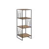 Plaukti Home ESPRIT Melns Metāls Šķiedra 35 x 35 x 98 cm