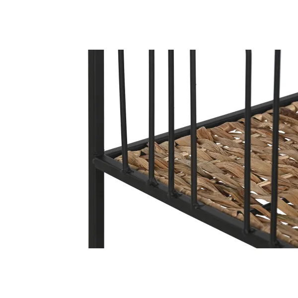 Plaukti Home ESPRIT Melns Metāls Šķiedra 35 x 35 x 98 cm
