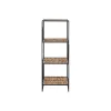 Shelves Home ESPRIT Black Metal Fibre 35 x 35 x 98 cm
