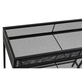 Kukkaruukkusetti Home ESPRIT Musta Metalli 70 x 25 x 60 cm