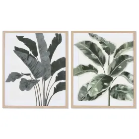 Картина Home ESPRIT Стеклянный полистирол 53 x 3 x 63 cm 52,8 x 2,5 x 62,8 cm (2 штук)