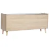 Televizoriaus baldai Home ESPRIT Natūralus Rotangas Paulovnijos mediena 120 x 35 x 54 cm