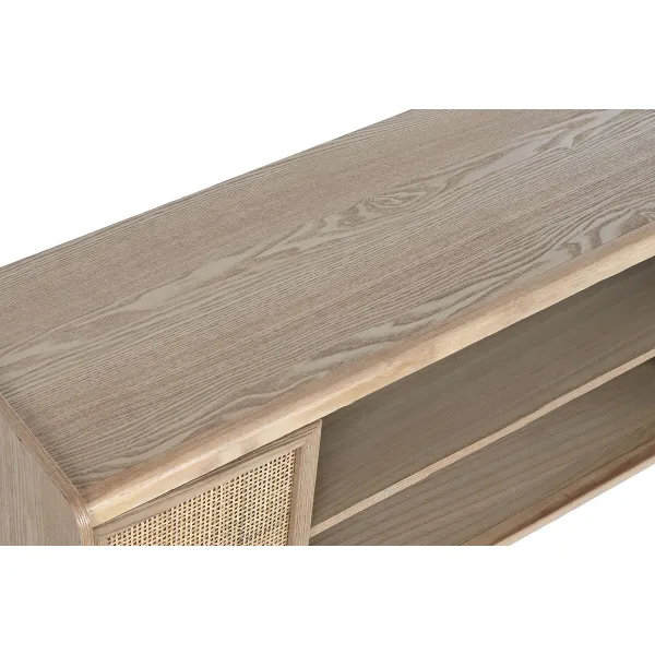 Televizoriaus baldai Home ESPRIT Natūralus Rotangas Paulovnijos mediena 120 x 35 x 54 cm