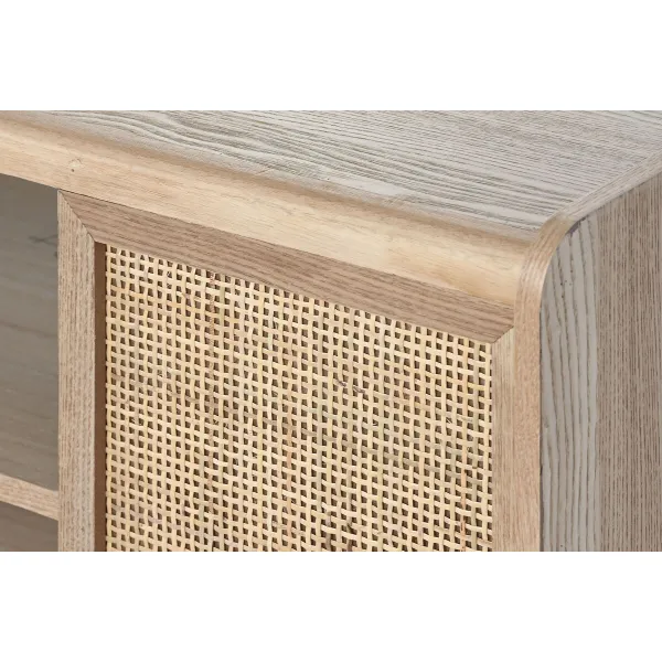 TV mēbeles Home ESPRIT Dabisks Rotangpalma Paulovnijas koks 120 x 35 x 54 cm