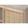 TV furniture Home ESPRIT Natural Rattan Paolownia wood 120 x 35 x 54 cm