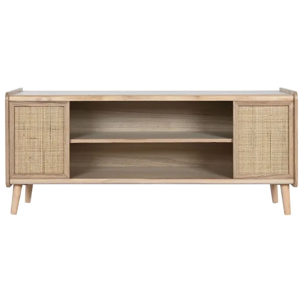 TV mēbeles Home ESPRIT Dabisks Rotangpalma Paulovnijas koks 120 x 35 x 54 cm