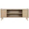 Televizoriaus baldai Home ESPRIT Natūralus Rotangas Paulovnijos mediena 120 x 35 x 54 cm