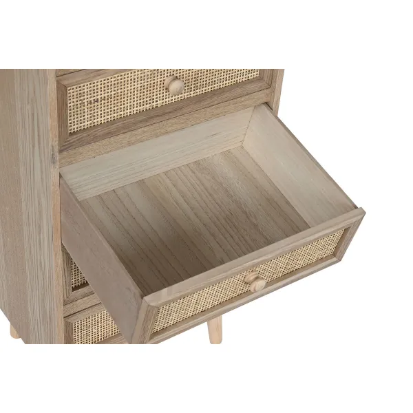 Lipasto Home ESPRIT Luonnollinen Rottinki Paolownia wood 40 x 30 x 104 cm
