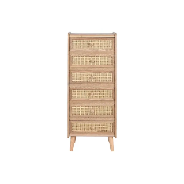 Тумба с ящиками Home ESPRIT Натуральный ротанг Древесина павловнии 40 x 30 x 104 cm