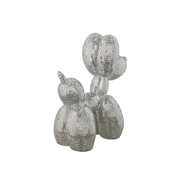 Dekoratīvās figūriņas Home ESPRIT Sudrabains Suns 26 x 12 x 26 cm