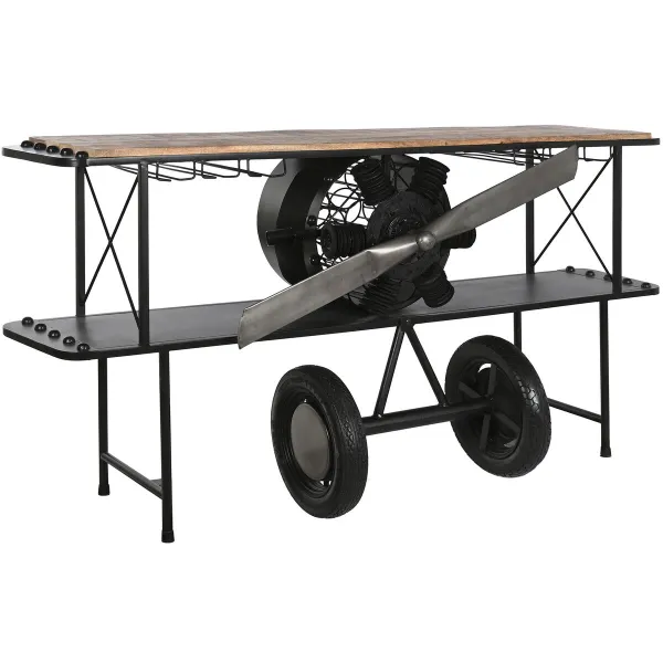 Мебель для прихожей Home ESPRIT Коричневый Чёрный 191 x 58 x 96 cm 191 x 58 x 91 cm