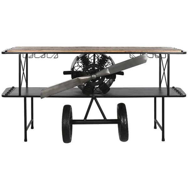 Мебель для прихожей Home ESPRIT Коричневый Чёрный 191 x 58 x 96 cm 191 x 58 x 91 cm