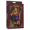 Corset Exposed Black Lilac (S)