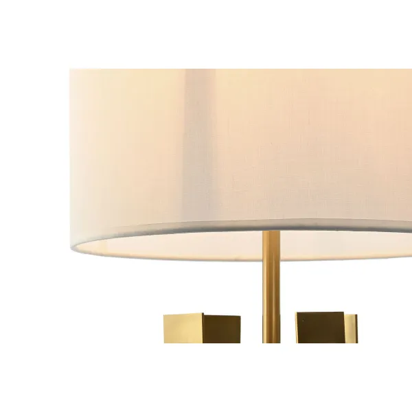 Pöytälamppu Home ESPRIT Valkoinen Kullattu Rauta 50 W 220 V 35 x 35 x 78 cm