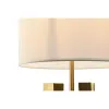Stalinė lempa Home ESPRIT Balta Auksinis Geležis 50 W 220 V 35 x 35 x 78 cm