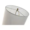 Stalinė lempa Home ESPRIT Balta Auksinis Geležis 50 W 220 V 35 x 35 x 78 cm
