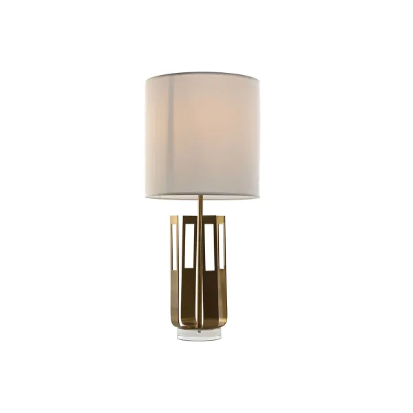 Pöytälamppu Home ESPRIT Valkoinen Kullattu Rauta 50 W 220 V 35 x 35 x 78 cm