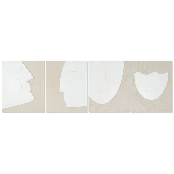 Полотно Home ESPRIT штукатурка Полотно 40 x 3 x 50 cm